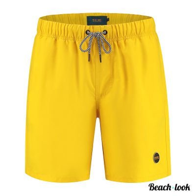 Shiwi Ecofabrics Mike zwemshort – Duurzaam Okergeel | Sneldrogend en Trendy