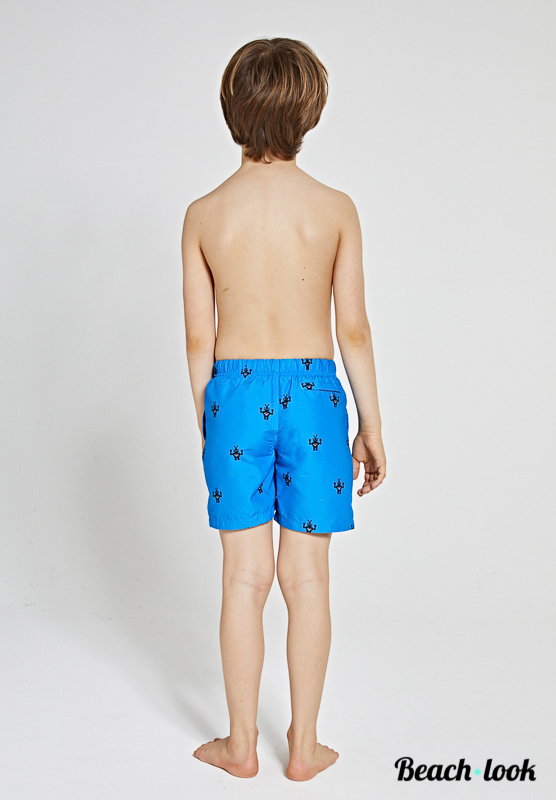 Shiwi Kids Zwemshort Robot Blauw - Stoere Zwembroek met Robotprint - Afbeelding 4