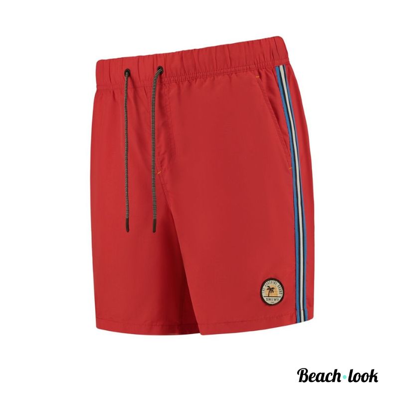 Rode zwembroek zwemshort strepen