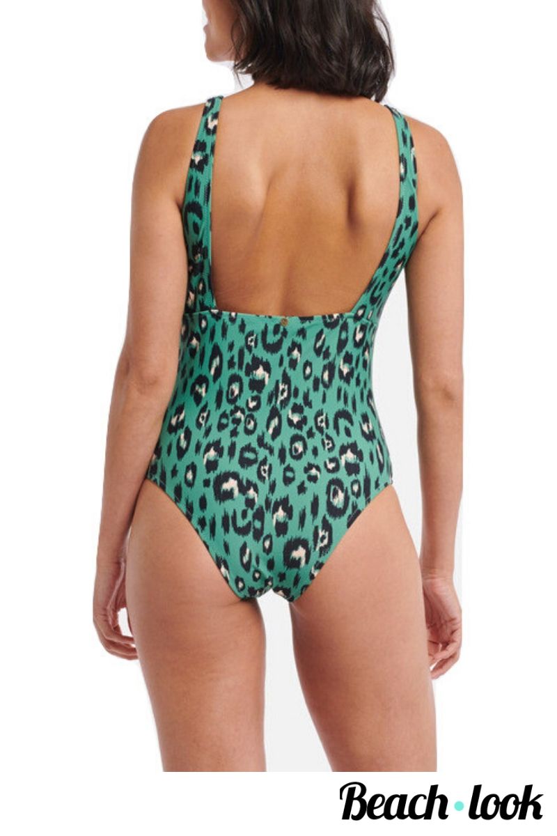Shiwi Trendy Groen Luipaard Badpak - Afbeelding 2
