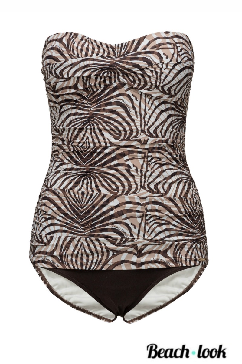 Panos Emporio Zebra Print Luxe Badpak - Afbeelding 6