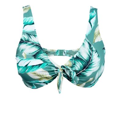 Shiwi Brazil Jungle Print Bikinitop met Voorgevormde Cups – Trendy Swimwear