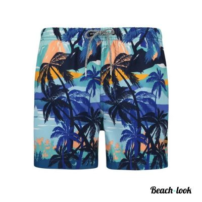 Shiwi Bay of Islands Zwembroek voor Heren – Tropische Print & Sneldrogend