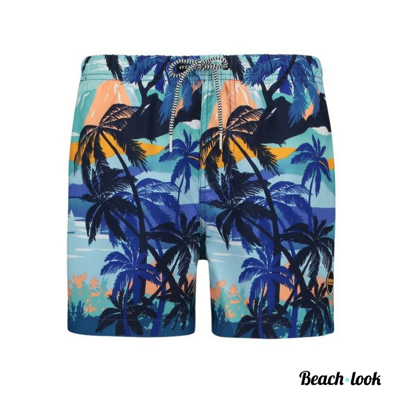 Zwemshort tropische zwembroek Sneldrogende