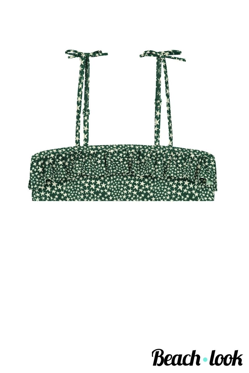 Shiwi MeisjesBikini Trendy Mini Me Set met Groene Sterrenprint | Moeder & Dochter - Afbeelding 3