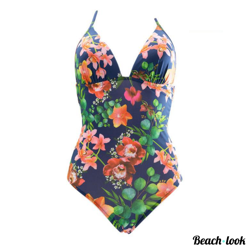 Phax Halter Badpak Wall Flower tropische bloemenprint dames