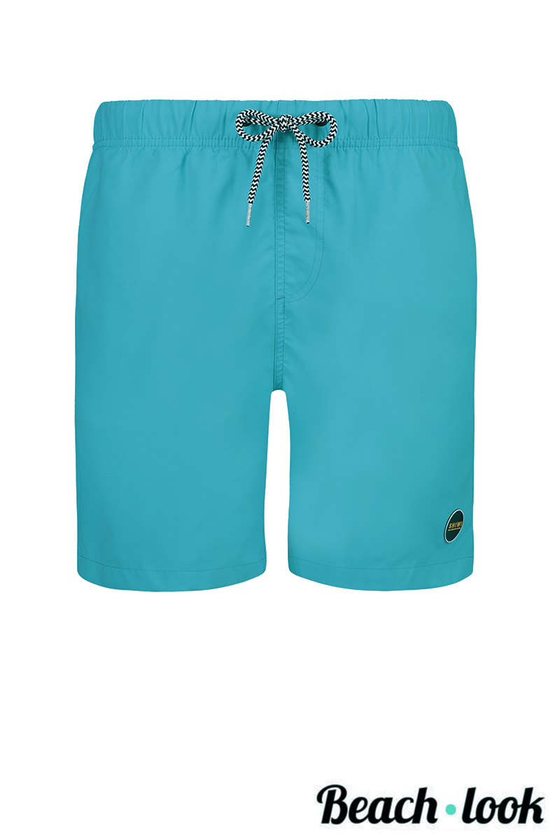 Effen blauwe zwemshort zwemkleding