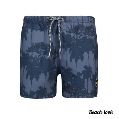 Shiwi Stijlvolle Zwemshort met Palmboom Print | Donkerblauw