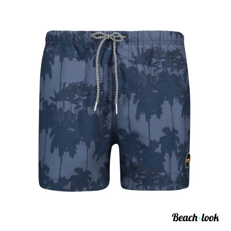 Zwemshort Palmboom Donkerblauw Sneldrogend