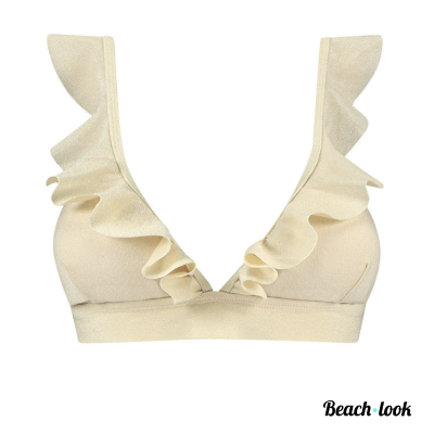 Shiwi Schitterende Glitter Bikinitop met Ruches – Zomerse Beachwear