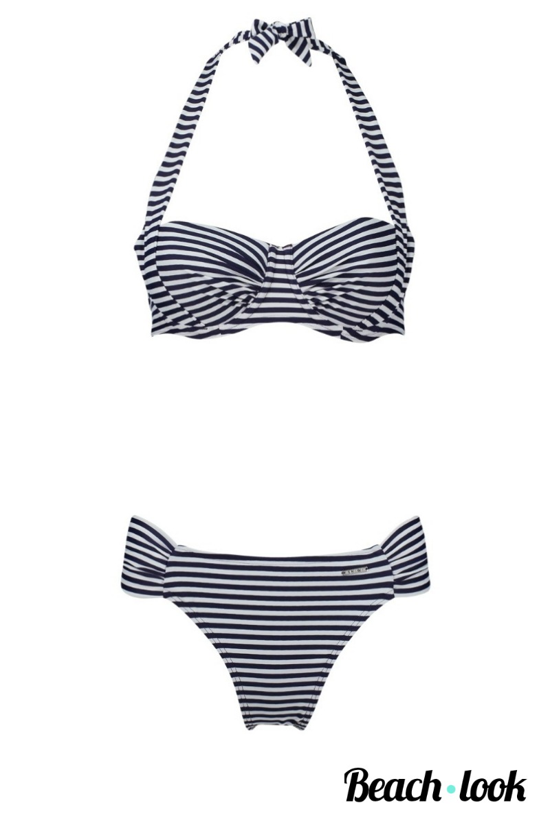 Shiwi Klassieke Nautische Gestreepte Bikinitop - Verstelbare Bandjes - Afbeelding 4