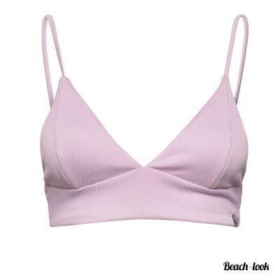 Panos Emporio Thyme Bikinitop Lila | Luxe Badmode met Trendy Ribstof