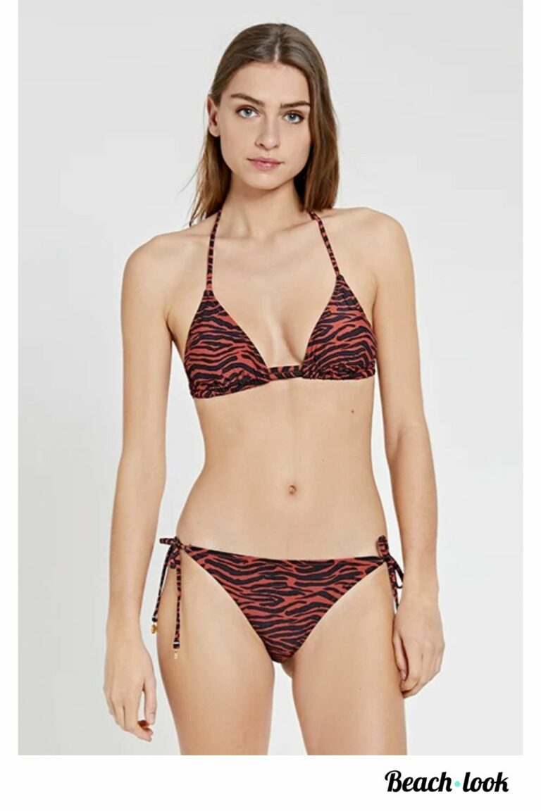 zebra print bikini triangel dames