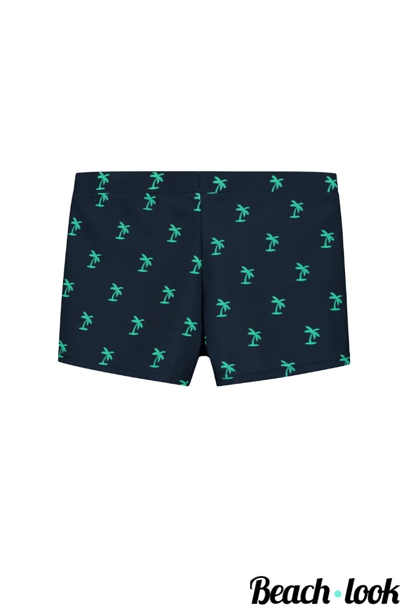 Shiwi Kids Zwemboxer met Palmboom Print - Dark Navy Zwembroek - Afbeelding 2