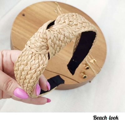 Beach-Look Haarband Natural Beige