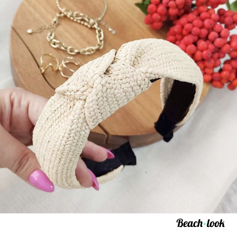 Beach-Look Haarband Natural - Afbeelding 2