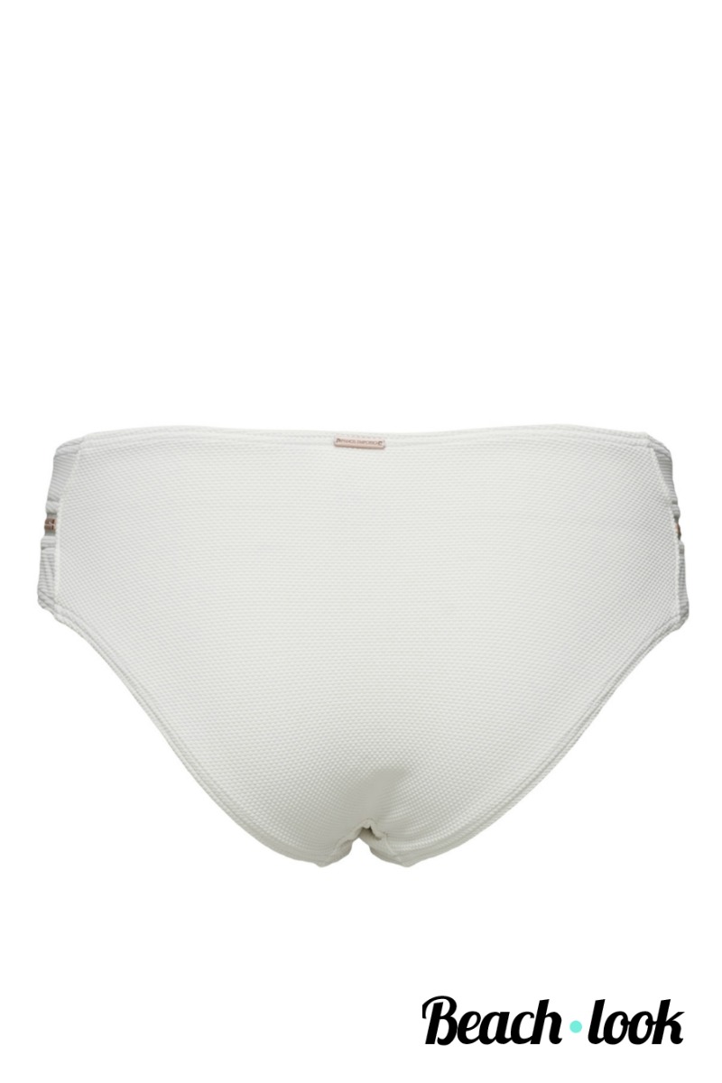 Panos Emporio Claudia Off-witte Hipster Bikinibroekje met Ritsdetails - Afbeelding 2
