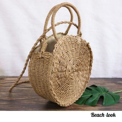 Beach-Look Strandtas: Trendy Ronde Tas voor Zomerse Stijl