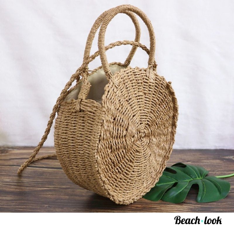 strandtas trendy tas zomeraccessoires ronde tas