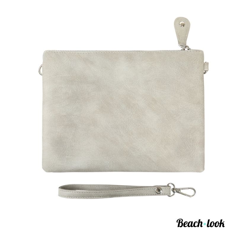 Beach-Look Tas tijgerprint Grijs - Afbeelding 3