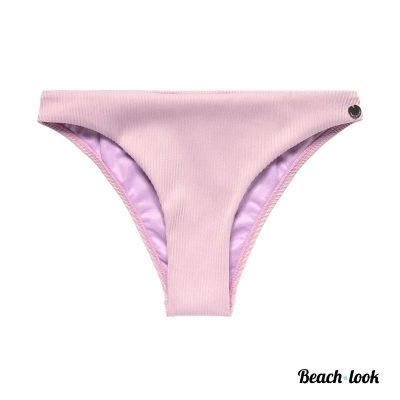 Panos Emporio Thyme Bikinibroekje Lila – Luxe Badmode in Ribstof