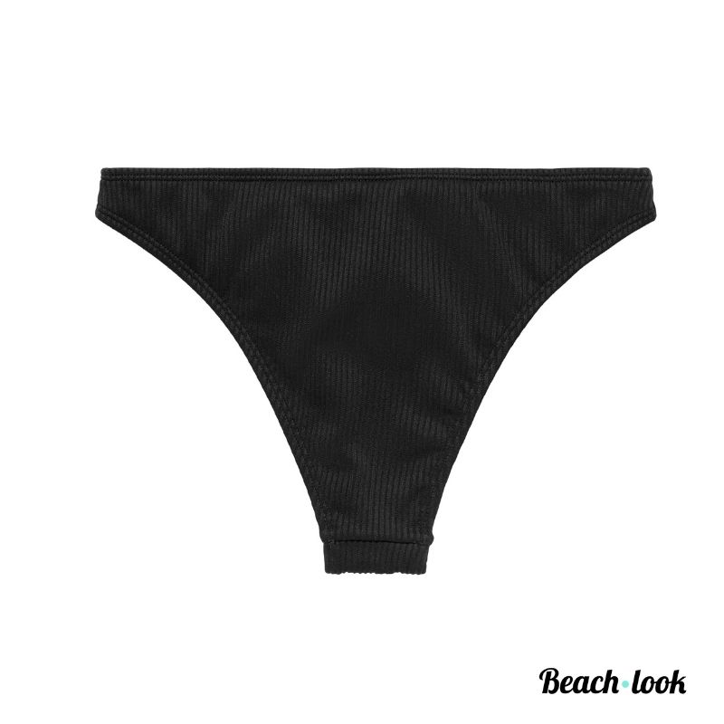 Panos Emporio Thyme Zwart Bikinibroekje Ribstof - Afbeelding 3