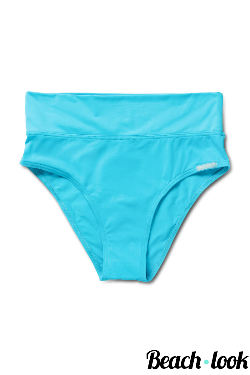 High Waist Bikinibroekje Badmode turquoise