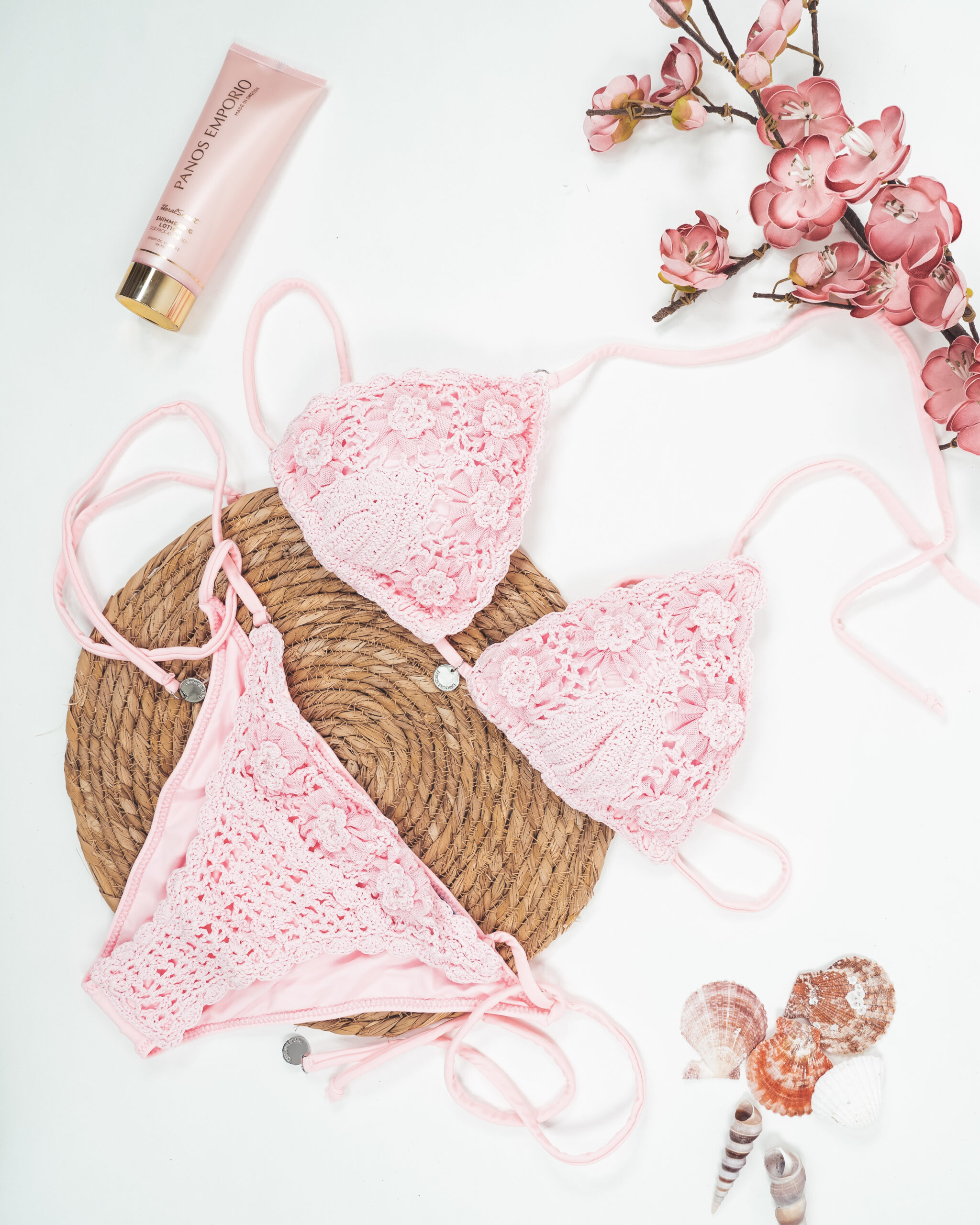 Panos Emporio Kandia Triangel Top Roze | Mix & Match - Afbeelding 6
