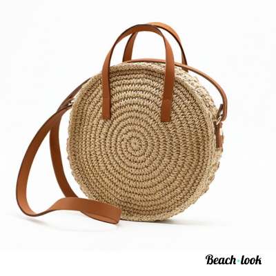 Beach-Look Ibiza Handgeweven Rieten Handtas – Trendy Zomeraccessoire