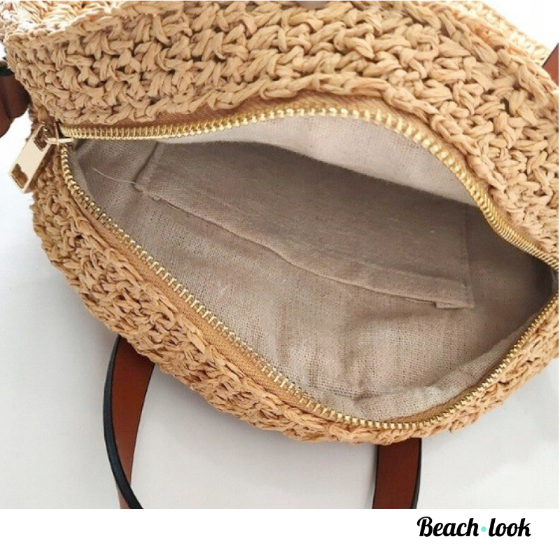 Beach-Look Ibiza Handgeweven Rieten Handtas - Trendy Zomeraccessoire - Afbeelding 3