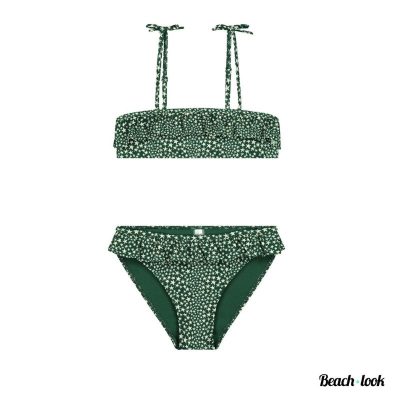 Shiwi MeisjesBikini Trendy Mini Me Set met Groene Sterrenprint | Moeder & Dochter