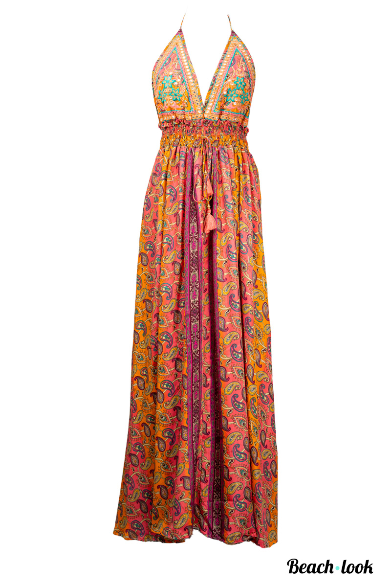 Stijlvolle Lange Zomerjurk met Boho-Print | Beach Look - Afbeelding 2
