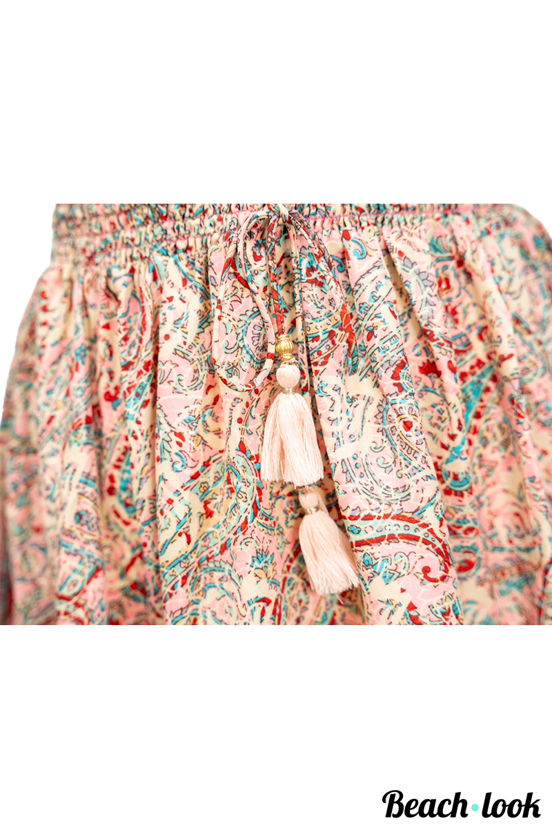 Zomerjurkje kort boho paisley