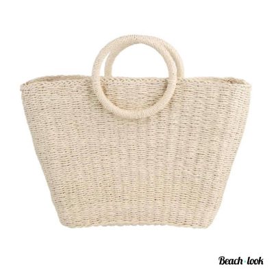 Beach-Look Trendy Geweven Rieten Strandtas – Duurzaam & Stijlvol | Beach Look