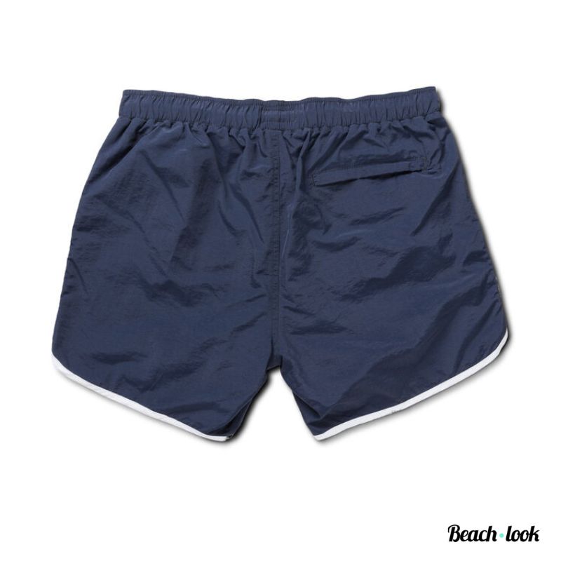 Korte blauwe zwemshort