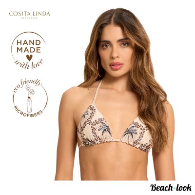 Cosita Linda Luxe Sunset serenade goud triangel bikinitop