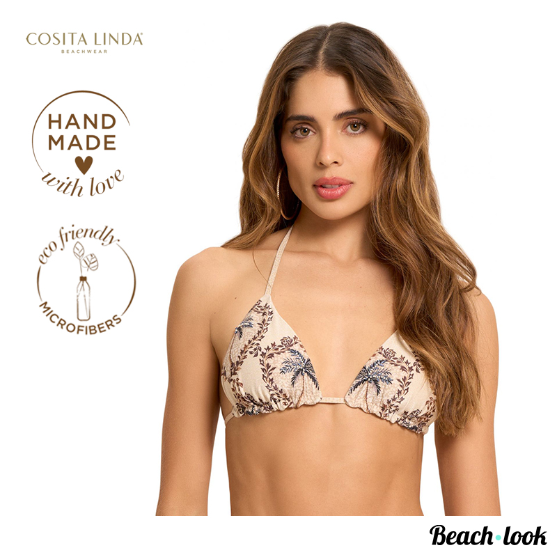 Cosita Linda Luxe Sunset serenade goud triangel bikinitop
