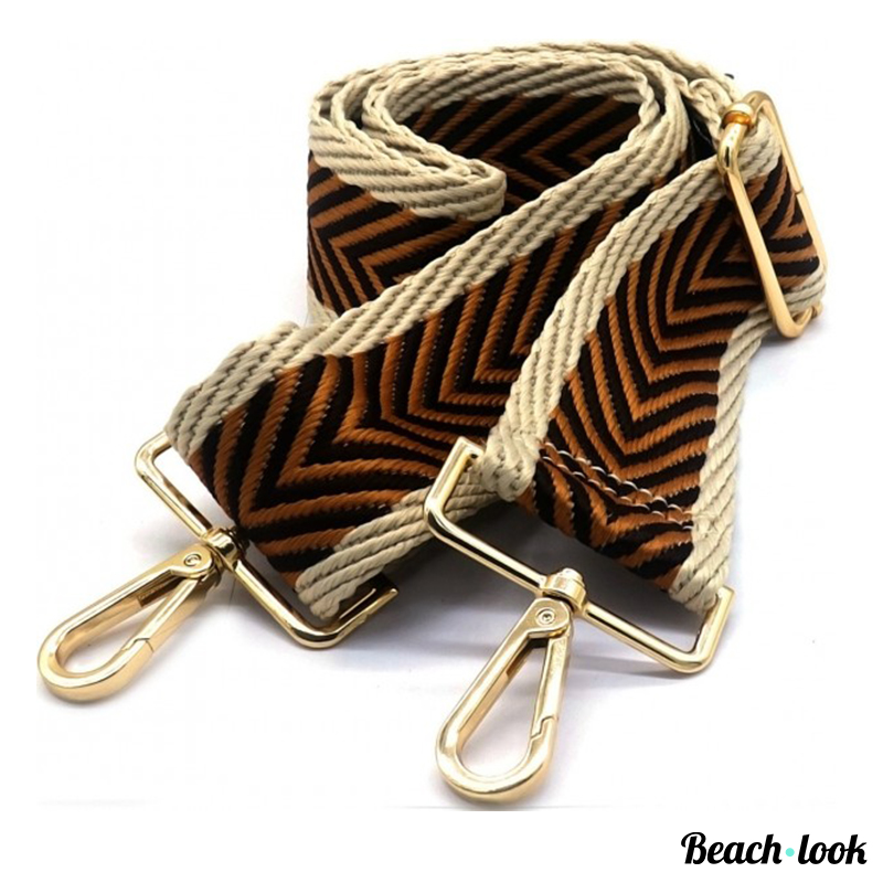 Tassen riem bag strap bruin goud