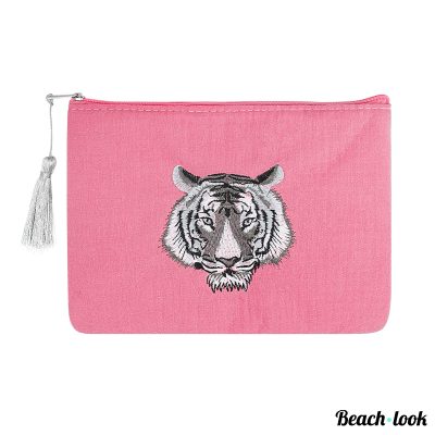 Beach-Look Roze Zomers Etui Tasje – Must-Have Accessoire voor Strand en Zwembad